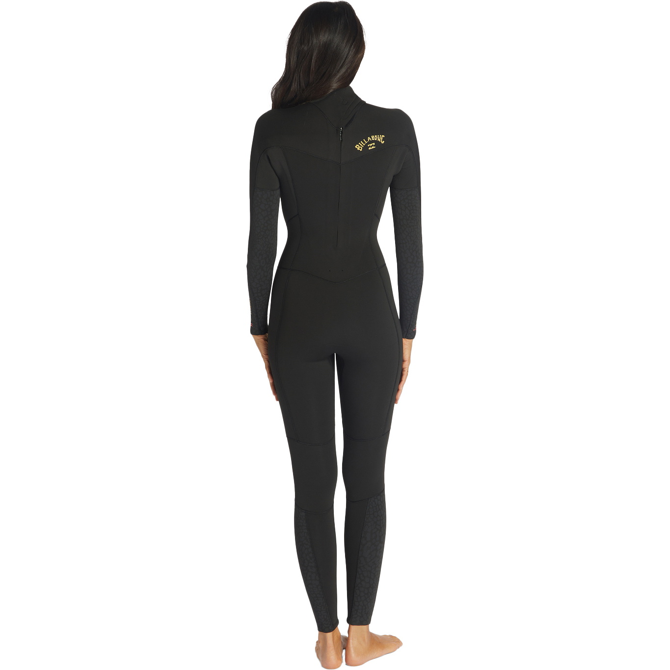 2025 Billabong Kvinder Synergy 5/4mm Back Zip Våddragt ABJW100134 - Wild Black